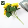 Origen casa de fábrica simulación decorativa flores flores falsas girasoles decoración de salón plantación verde arreglos de flores artificiales en seda details Picture